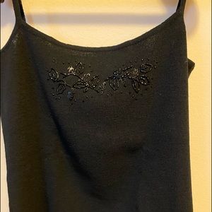 Black Knit Cami  P
